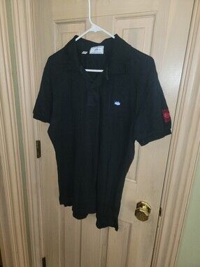 Mens Sz S Southern Tide Loyola Wolf Pack Black Polo Shirt
